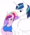 Size: 1032x1200 | Tagged: safe, artist:astrum, artist:calm wind, artist:matchstickman, edit, editor:dinoknight12, princess cadance, shining armor, alicorn, unicorn, anthro, g4, abs, biceps, blushing, bodybuilder, breasts, busty princess cadance, clothes, deltoids, duo, female, girl staring at guy's chest, male, mare, meme, muscles, muscular female, muscular male, pecs, princess ca-dense, simple background, stallion, swelling armor, white background