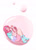 Size: 758x1055 | Tagged: safe, artist:takzuame, pinkie pie, earth pony, human, equestria girls, g4, bubble, clothes, cute, diapinkes, female, in bubble, pinkie pie trapped in a bubble, skirt, sleeping, soap bubble, solo