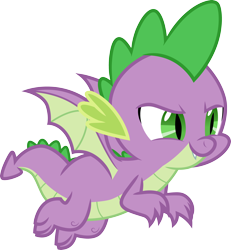 Size: 3000x3240 | Tagged: safe, artist:cloudy glow, spike, dragon, father knows beast, g4, .ai available, cute, high res, simple background, solo, spikabetes, transparent background, vector, winged spike, wings