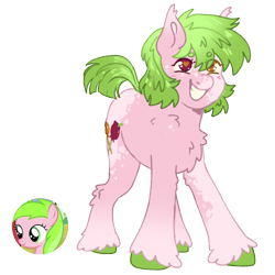 Size: 1000x1000 | Tagged: safe, artist:kazmuun, sweet tooth, pony, g4, female, filly, foal, heterochromia, simple background, solo, transparent background