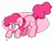 Size: 5200x4096 | Tagged: safe, artist:kittyrosie, pinkie pie, earth pony, pony, g4, absurd resolution, behaving like a cat, laser pointer, looking at something, simple background, solo, transparent background