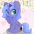 Size: 3000x3000 | Tagged: safe, artist:zokkili, princess luna, alicorn, pony, g4, beanbrows, chibi, crown, cute, eyebrows, eyebrows visible through hair, female, filly, folded wings, green eyes, high res, hoof on chin, horn, jewelry, looking at you, lunabetes, regalia, signature, sitting, smiling, smiling at you, solo, stars, wings, woona, younger