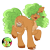 Size: 1000x1000 | Tagged: safe, artist:kazmuun, apple brown betty, earth pony, pony, series:kazmuun's drawing every pony, g4, alternate design, apple family member, beanbrows, big hooves, blush lines, blushing, butt freckles, chest fluff, colored pinnae, colored pupils, cute, cute little fangs, ear freckles, ear piercing, earring, eye clipping through hair, eyebrows, eyebrows visible through hair, fangs, female, freckles, heart, heart eyes, jewelry, leg fluff, mare, pale belly, piercing, raised hoof, red pupils, redesign, screencap reference, shoulder freckles, simple background, solo, standing on two hooves, transparent background, unshorn fetlocks, wingding eyes