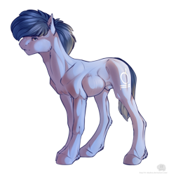 Size: 1429x1481 | Tagged: safe, artist:11-shadow, oc, oc only, oc:p-21, earth pony, pony, fallout equestria, fallout equestria: project horizons, fanfic art, male, nudity, sheath, simple background, solo, stallion, transparent background