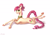 Size: 4500x3150 | Tagged: safe, artist:scarlettbranz, roseluck, pony, g4, alternate hairstyle, braid, braided tail, collar, colored, commission, commissioner:doom9454, crossed hooves, cute, lying down, pet tag, pony pet, prone, rosepet, scrunchie, shading, sternocleidomastoid, tail, thin, thin legs, unshorn fetlocks