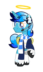 Size: 2506x4170 | Tagged: safe, artist:equestria secret guard, oc, oc only, oc:radiant windstar, alicorn, pony, alicorn oc, bandage, broken glass, clothes, front view, glasses, horn, male, simple background, solo, stallion, transparent background, walking, wings