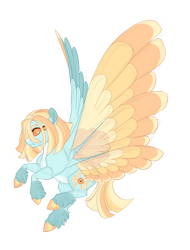 Size: 3200x4200 | Tagged: safe, artist:gigason, oc, oc only, oc:eagle eye, pegasus, pony, female, mare, multiple eyes, multiple wings, offspring, parent:lightning dust, simple background, solo, transparent background, wings