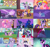 Size: 3000x2815 | Tagged: safe, edit, edited screencap, screencap, amethyst star, applejack, carrot top, cherry berry, discord, fluttershy, golden harvest, linky, pinkie pie, princess cadance, princess luna, rainbow dash, rarity, shining armor, shoeshine, sparkler, spike, twilight sparkle, twinkleshine, alicorn, bird, dragon, earth pony, pegasus, pony, unicorn, a canterlot wedding, boast busters, feeling pinkie keen, friendship is magic, g4, it's about time, luna eclipsed, magical mystery cure, mmmystery on the friendship express, season 1, season 2, season 3, suited for success, the crystal empire, the return of harmony, winter wrap up, background pony, big crown thingy, book, bridesmaid dress, bubble pipe, butt, canterlot, chaos, chariot, clothes, comparison, compilation, cosplay, costume, crystal empire, crystallized, crystallized pony, deerstalker, detective, discord's throne, discorded landscape, dress, element of generosity, element of honesty, element of kindness, element of laughter, element of loyalty, element of magic, elements of harmony, female, filly, filly twilight sparkle, friendship express, future twilight, gala dress, golden oaks library, halloween costume, hat, high res, jewelry, memories, nightmare night costume, pipe, ponyville, regalia, royal guard, sherlock holmes, sherlock sparkle, star swirl the bearded costume, suit, throne, train, twibutt, twilight the bearded, umbrella hat, unicorn twilight, wall of tags, young cadance, younger