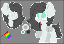 Size: 2900x2000 | Tagged: safe, artist:moonydusk, oc, oc only, oc:sky scamper, pegasus, pony, high res, male, old art, pride flag, reference sheet, solo, stallion, wings