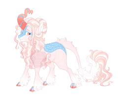 Size: 5000x4009 | Tagged: safe, artist:gigason, oc, oc:pastel pizzazz, kirin, absurd resolution, cloven hooves, female, simple background, solo, transparent background