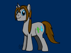 Size: 3200x2400 | Tagged: safe, artist:twiny dust, derpibooru exclusive, oc, oc:dust, pony, unicorn, digital art, high res, male, ponytail, simple background, solo, stallion