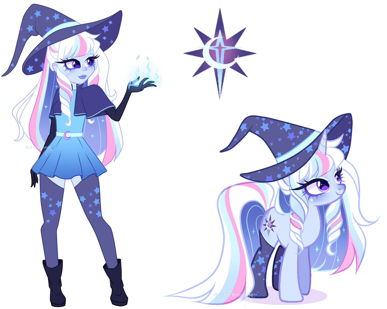 3133315 Safe Artist Gihhbloonde Oc Oc Only Human Pony Unicorn