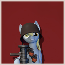 Size: 2260x2260 | Tagged: safe, artist:xafilah, derpy hooves, pegasus, pony, g4, 3d, high res, solo, team fortress 2