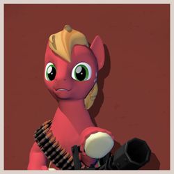 Size: 2260x2260 | Tagged: safe, artist:xafilah, big macintosh, earth pony, pony, g4, 3d, high res, solo, team fortress 2