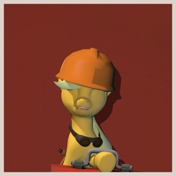 Size: 2260x2260 | Tagged: safe, artist:xafilah, applejack, earth pony, pony, g4, 3d, high res, solo, team fortress 2