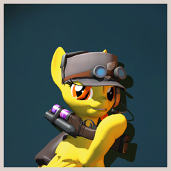 Size: 2260x2260 | Tagged: safe, artist:xafilah, spitfire, pegasus, pony, g4, 3d, high res, solo, team fortress 2