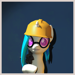 Size: 2260x2258 | Tagged: safe, artist:xafilah, dj pon-3, vinyl scratch, pony, unicorn, g4, 3d, high res, solo, team fortress 2