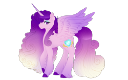 Size: 8000x5000 | Tagged: safe, artist:cakeshake22, princess cadance, alicorn, pony, g4, absurd resolution, alternate hairstyle, female, mare, simple background, solo, transparent background