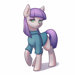 Size: 3000x3000 | Tagged: safe, artist:scorpomane, maud pie, earth pony, pony, g4, female, high res, mare, simple background, solo, white background