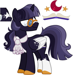 Size: 1799x1842 | Tagged: safe, artist:strawberry-spritz, oc, oc only, alicorn, pony, colored wings, glasses, male, offspring, parent:big macintosh, parent:twilight sparkle, parents:twimac, simple background, solo, stallion, transparent background, two toned wings, wings