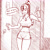 Size: 1920x1920 | Tagged: safe, artist:guyser3, sonata dusk, human, equestria girls, g4, alcohol, beer, beer can, belly button, blushing, breasts, busty sonata dusk, clothes, doorway, drunk, drunk bubbles, erect nipples, female, gem, monochrome, shorts, siren gem, sketch, smiling, solo, speech bubble, sports shorts, talking to viewer, tank top, tipsy