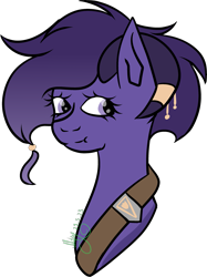 Size: 2405x3216 | Tagged: safe, artist:thecommandermiky, oc, oc only, oc:miky command, deer, deer pony, original species, accessory, deer oc, high res, horn, horn jewelry, jewelry, looking away, non-pony oc, simple background, smiling, transparent background