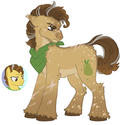 Size: 1000x1000 | Tagged: safe, artist:kazmuun, grand pear, pony, g4, simple background, solo, transparent background, young grand pear, younger