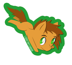 Size: 1152x1045 | Tagged: safe, artist:dougboard, oc, oc only, earth pony, pony, chibi, male, simple background, solo, stallion, transparent background