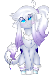 Size: 1048x1450 | Tagged: safe, alternate version, artist:angellightyt, oc, oc only, oc:aurora moon, pegasus, pony, background removed, base used, female, floppy ears, mare, pegasus oc, simple background, smiling, solo, transparent background