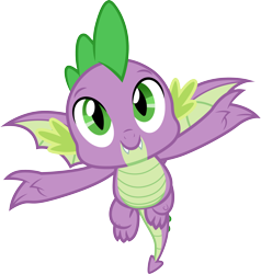 Size: 3000x3152 | Tagged: safe, artist:cloudy glow, spike, dragon, father knows beast, g4, .ai available, cute, high res, male, simple background, solo, spikabetes, transparent background, vector, winged spike, wings