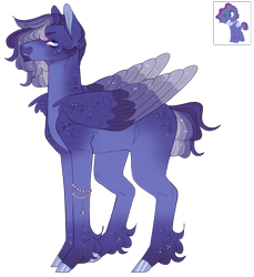 Size: 2549x2779 | Tagged: safe, artist:sleepy-nova, oc, oc:nightcloud, pegasus, pony, colored wings, high res, male, multicolored wings, quadrupedal, simple background, solo, stallion, transparent background, wings