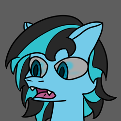 Size: 900x900 | Tagged: safe, artist:neon icy wings, oc, oc only, oc:neon icy wings, pony, bust, simple background