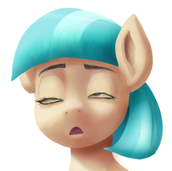 Size: 540x537 | Tagged: artist needed, safe, coco pommel, earth pony, pony, g4, adorkable, cute, detailed, eyebrows, fetish, lidded eyes, nostril flare, nostrils, open mouth, pre sneeze, shadows, simple background, sneezing, sneezing fetish, solo, white background