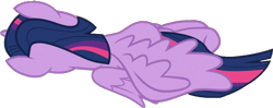 Size: 861x341 | Tagged: safe, artist:pascalmulokozi2, edit, edited screencap, screencap, twilight sparkle, alicorn, pony, g4, season 9, the ending of the end, background removed, defeated, family guy death pose, female, mare, simple background, solo, transparent background, twilight sparkle (alicorn), vector