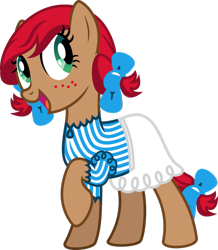 Size: 1024x1175 | Tagged: safe, earth pony, pony, female, mare, open mouth, rule 85, simple background, solo, transparent background, wendy's