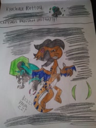 Size: 780x1040 | Tagged: safe, artist:elijahzx360, queen chrysalis, oc, changeling, pony, g4, sketch, traditional art