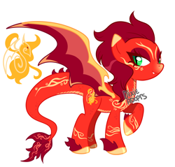 Size: 2000x1915 | Tagged: safe, artist:dixieadopts, oc, oc only, oc:scarlet sky, dracony, dragon, hybrid, body freckles, body markings, colored eartips, colored eyelashes, colored hooves, colored wings, cute, cute little fangs, eyeshadow, facial markings, fangs, female, freckles, green eyes, leg freckles, leonine tail, lidded eyes, looking at you, makeup, multicolored wings, raised hoof, simple background, smiling, solo, spread wings, standing, tail, tail freckles, transparent background, wings