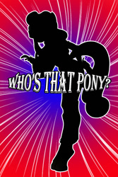 Size: 1000x1500 | Tagged: safe, artist:furryfantan, earth pony, anthro, female, game, gradient background, guess who, quiz, silhouette, solo, who's that pony