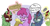 Size: 1647x865 | Tagged: safe, artist:icey, berry punch, berryshine, cinder glow, spring glow, summer flare, oc, oc:nova glow, kirin, g4, alcohol, beer, blushing, comic, dialogue, drunk, drunk bubbles, duct tape, exclamation point, glowing, glowing horn, go home you're drunk, horn, kirin beer, kirin beer is pee, levitation, magic, rope, simple background, speech bubble, tape, telekinesis, text, the implications are horrible, white background