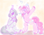 Size: 1010x817 | Tagged: safe, artist:mimiporcellini, marble pie, pinkie pie, earth pony, pony, g4, birthday