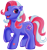 Size: 1890x2004 | Tagged: safe, artist:lightning stripe, derpibooru exclusive, oc, oc only, oc:blackberry swirl, earth pony, pony, g3, blue body, blue coat, earth pony oc, hoof heart, open mouth, pink hair, pink mane, quadrupedal, raised hoof, simple background, smiling, solo, style emulation, tail, transparent background, two toned mane, two toned tail, underhoof, vector, watermark, white hair, white mane