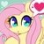 Size: 1200x1200 | Tagged: safe, artist:sakukitty, fluttershy, pegasus, pony, g4, blushing, cute, female, heart, looking at you, mare, open mouth, shyabetes, signature, solo, spread wings, wings