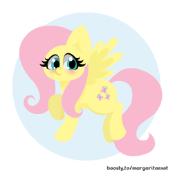 Size: 2000x2000 | Tagged: safe, artist:margaritaenot, fluttershy, pegasus, pony, g4, cute, high res, shyabetes, simple background, solo, vector