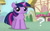 Size: 480x300 | Tagged: safe, artist:horses are fuckin weird, screencap, twilight sparkle, pony, unicorn, g4, female, frown, huh, looking at you, mare, meme, needs more jpeg, pondering, ponified animal photo, ponified meme, ponyville, question mark, questioning, solo, unicorn twilight, wondering, wrong aspect ratio