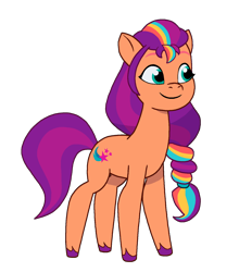 Size: 1398x1586 | Tagged: safe, artist:caseyben887, sunny starscout, earth pony, pony, g5, my little pony: tell your tale, spoiler:g5, female, mane stripe sunny, mare, simple background, solo, transparent background