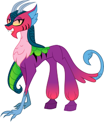 Size: 7761x9130 | Tagged: safe, artist:shootingstarsentry, idw, cosmos, draconequus, g4, absurd resolution, cloven hooves, idw showified, simple background, solo, transparent background, vector