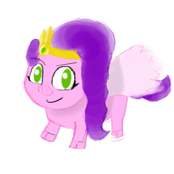 Size: 2048x2048 | Tagged: safe, artist:knife smile, pipp petals, flying pig, pig, g5, cloven hooves, female, high res, looking at you, no pupils, pig petals, simple background, solo, species swap, transparent background, wings