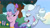 Size: 3072x1727 | Tagged: safe, screencap, alphabittle blossomforth, queen haven, pegasus, pony, unicorn, g5, mare family mare problems, my little pony: tell your tale, spoiler:g5, spoiler:my little pony: tell your tale, duo, duo male and female, female, frown, male, mare, open mouth, stallion, swollen