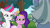 Size: 3072x1727 | Tagged: safe, screencap, alphabittle blossomforth, pipp petals, zipp storm, pegasus, pony, unicorn, g5, mare family mare problems, my little pony: tell your tale, spoiler:g5, spoiler:my little pony: tell your tale, angry, eyebrows, female, frown, male, mare, pipp petals is not amused, raised eyebrow, royal sisters (g5), siblings, sisters, stallion, trio, unamused, zipp storm is not amused