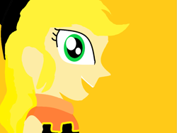 Size: 823x617 | Tagged: safe, artist:mlpandboboiboyfan, applejack, human, equestria girls, g4, applejack's hat, boboiboy, boboiboy gempa, cowboy hat, digital art, hat